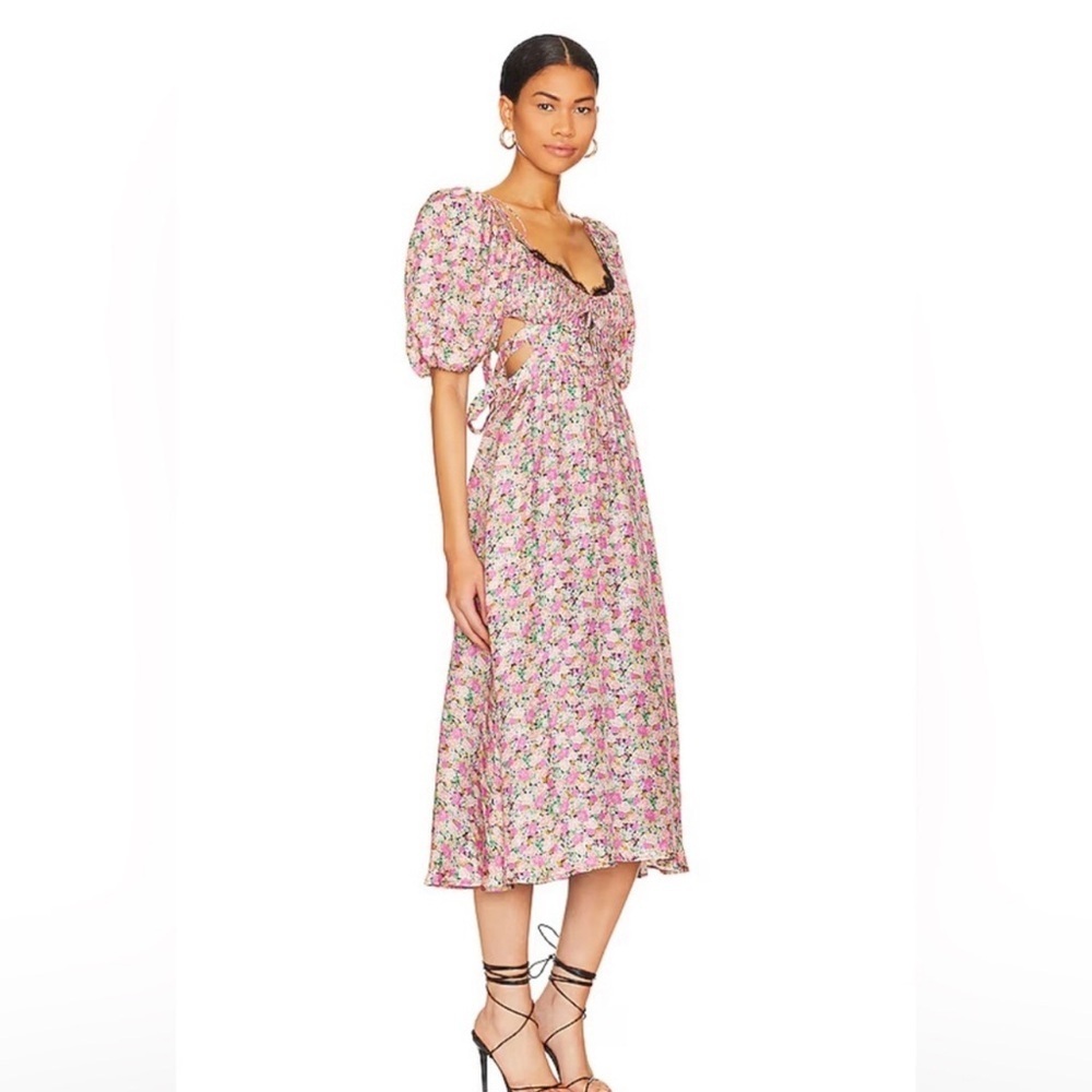 For Love & Lemons Isadora Midi Dress NWOT - Picture 3 of 16